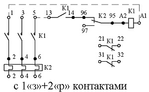 Пускатели электромагнитные ПМ12-010200 схема 1з+2р