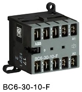 BC6, BC7 Трехполюсные миниконтакторы — со штыревым подключением