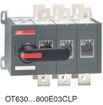 Реверсивный рубильник OT630E03CLP с перекрытием контактов
