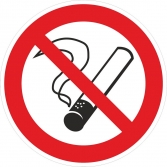 Наклейка Запрещается курить P01 (200х200мм) EKF PROxima