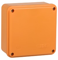 Коробка распаячная огнестойкая ПС 100х100х50мм 6P 10мм2 IP44 гладкие стенки IEK