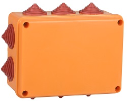 Коробка распаячная огнестойкая ПС 150х110х70мм 6P 16мм2 IP55 10 вводов IEK
