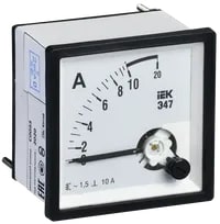 IPA10-6-0010-E Амперметр аналоговый Э47 10А класс точности 1,5 72х72 мм IEK