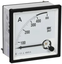 IPA10-6-0400-E Амперметр аналоговый Э47 400/5А класс точности 1,5 72х72 мм IEK