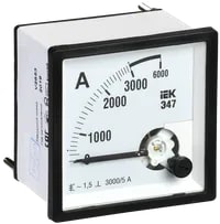 IPA10-6-3000-E Амперметр аналоговый Э47 3000/5А класс точности 1,5 72х72 мм IEK