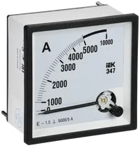 IPA20-6-5000-E Амперметр аналоговый Э47 5000/5А класс точности 1,5 96х96 мм IEK