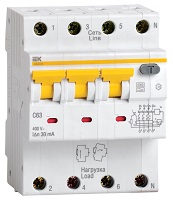 Автоматический выключатель дифференциального тока АВДТ34 C40 30мА IEK