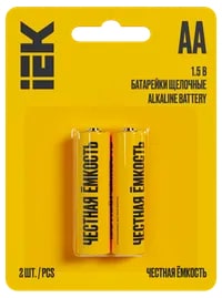 ABT-LR06-OP-L02 Батарейка щелочная Alkaline Optima LR06/AA (2шт/блистер) IEK
