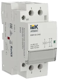 AR-KMR10-063-20-230 Контактор модульный KMR 63А 230В AC 2НО ARMAT IEK