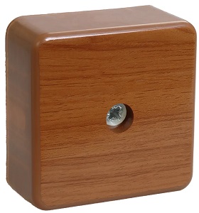 Коробка распаячная КМ41205-05 для о/п 50х50х20мм дуб IEK