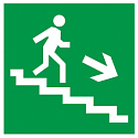 Направление к эвакуационному выходу по лестнице направо вниз