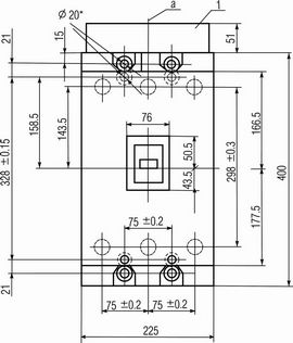 Габаритные размеры А3790  Стационарное исполнение  Исполнение с ручным приводом