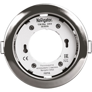 Встраиваемый светильник NGX-R1-003-GX53 Хром Navigator