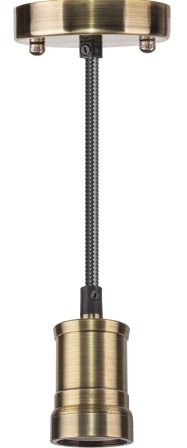 Светильник NIL-SF01-007-E27 60Вт 1,5м. метал. черненая бронза