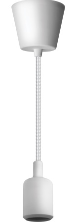 Светильник NIL-SF02-001-E27 60Вт 1м. пласт. белый