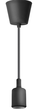 Светильник NIL-SF02-008-E27 60Вт 1м. пласт. черный