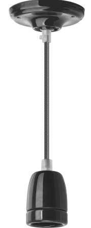 Светильник NIL-SF03-008-E27 60Вт 1м. керам. черный