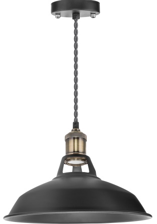 Светильник подвесной NIL-WF01-008-E27 60Вт 1,5м. метал. черный/бронза